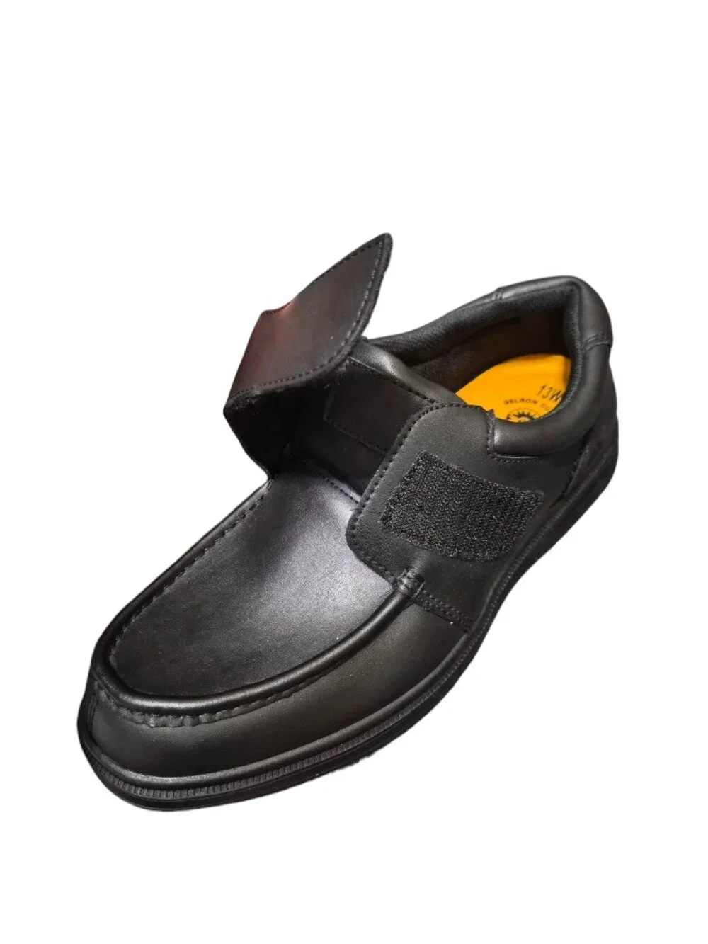 Earth Spirit Layton Leather Shoes Men's Size 13W Adjustable Strap Closure Black